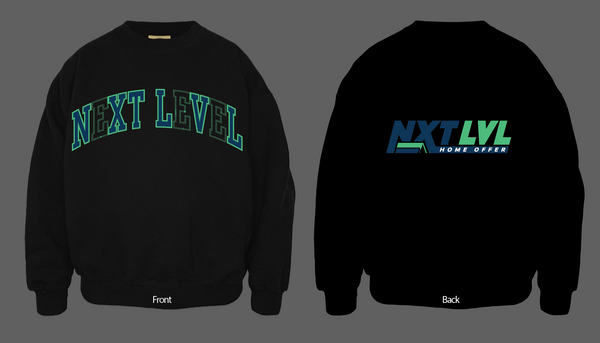 2- (NXTLVL) Custom Sweatshirts Embroidered
