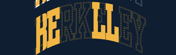 Custom- BERKELEY (M/Hoodie/Navy) embroidered- stitch/letters: B Yellow
