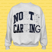 NOT CARING collegiate REsweatshirt