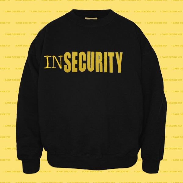 INSECURITY - Yellow Stitch (Sweatshirt/Black)