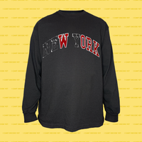 WORK LS Shirt (Black/Red)