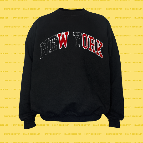 WORK college REsweatshirt (Black/Red)